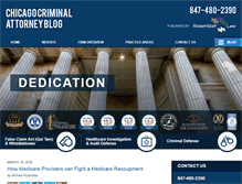 Tablet Screenshot of chicagocriminalattorneyblog.com